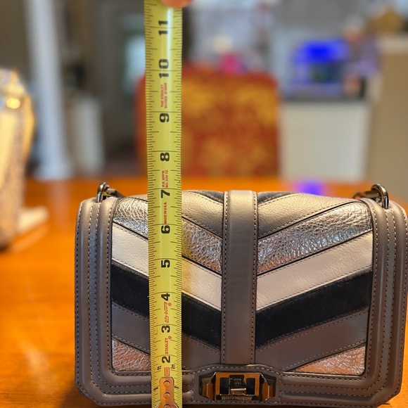 Rebecca Minkoff Gray Chevron Crossbody Bag - Picture 9 of 9